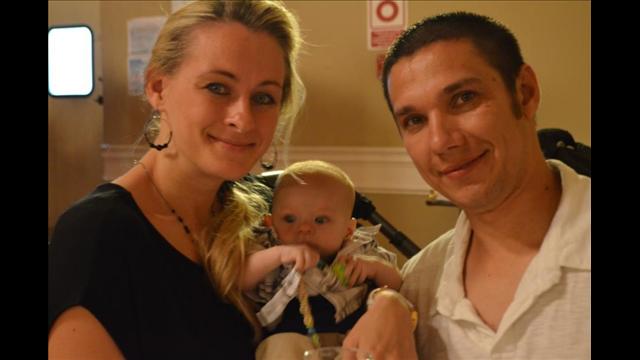 Alex and Anna Nikolayev with Baby