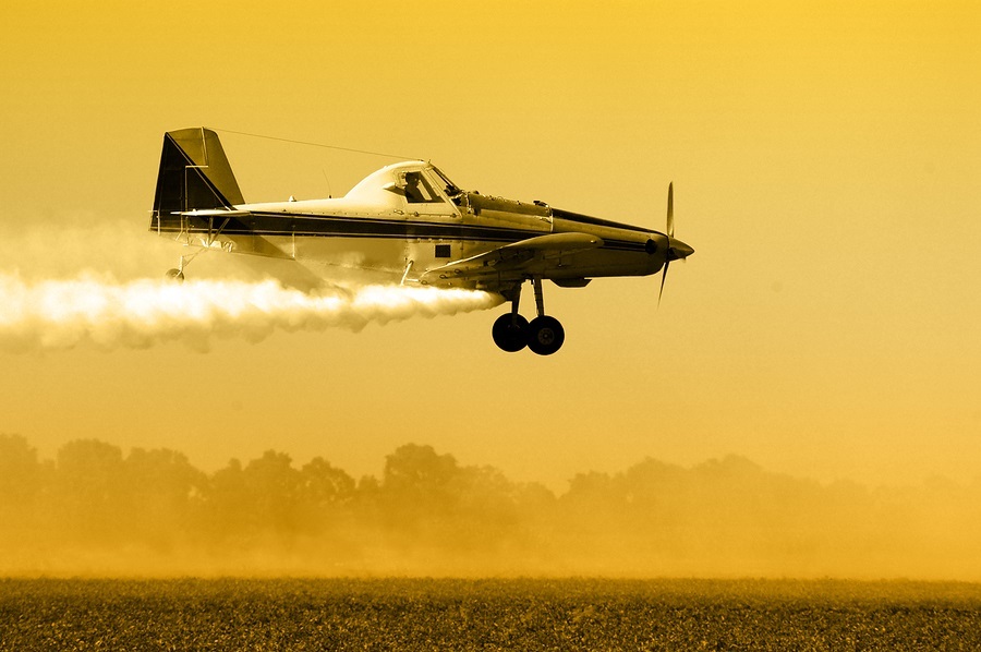 Crop Duster Silhouette