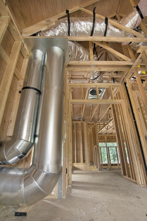 Duct Work For Home Heating Cooling System