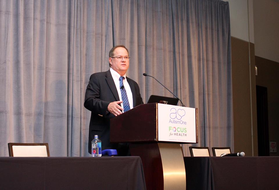 Dr. Bradstreet speaking at a conference