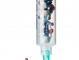 image of doctor and syringe with people inside