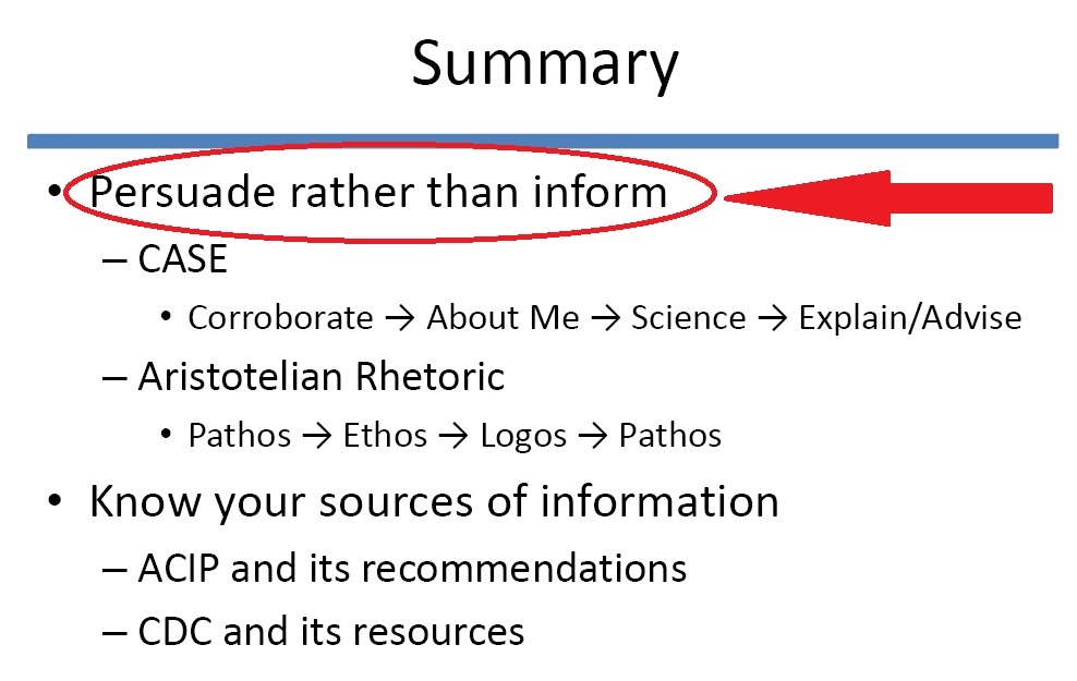 persuade-not-inform