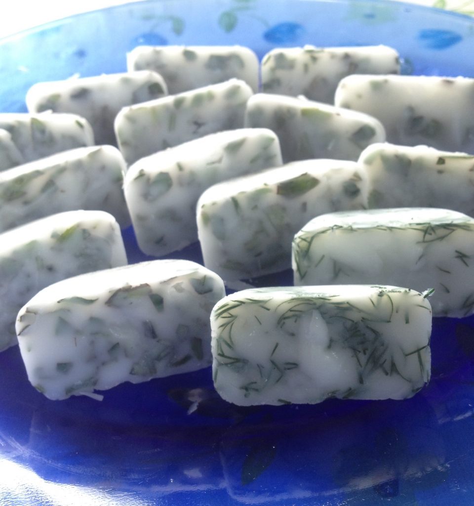 Coconut Oil Herb Cubes