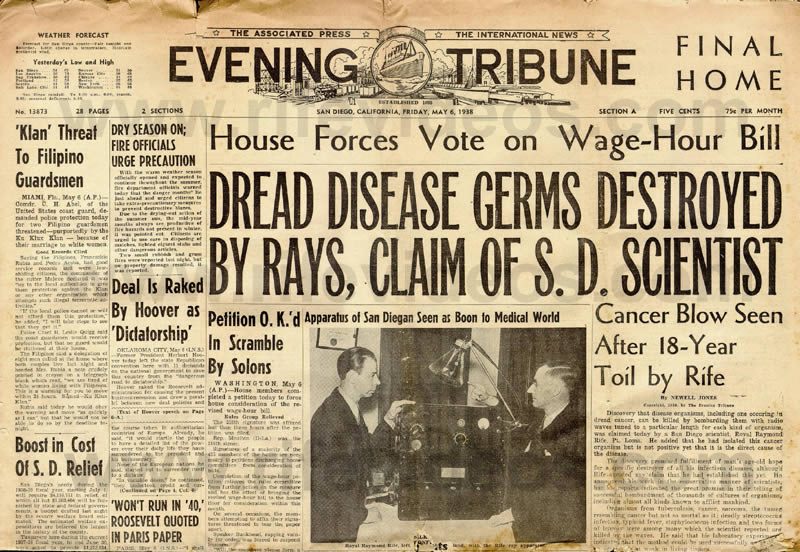evening_tribune_5_8_38-raymond-rife