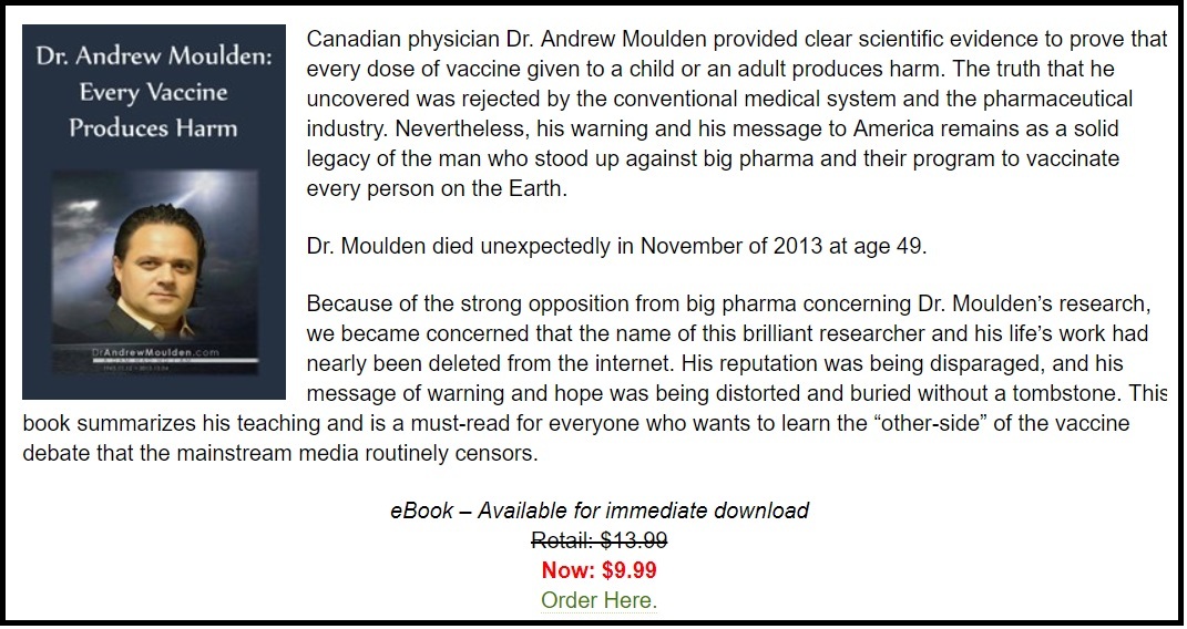 Cardiologist: Measles AND Mumps Infections Could Save Millions of Lives Andrew_moulden_every_vaccine_produces_harm_ebook2