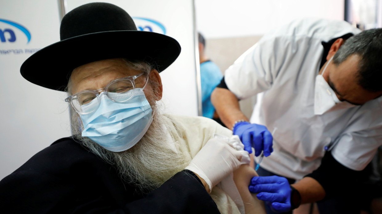 Fatalities Mounting After Receiving the Pfizer Experimental COVID mRNA Injection Ultra-Orthodox-Jew-receive-COVID-vaccine