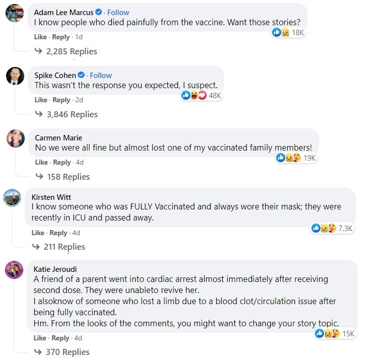 WXYZ unvax stories replies 1