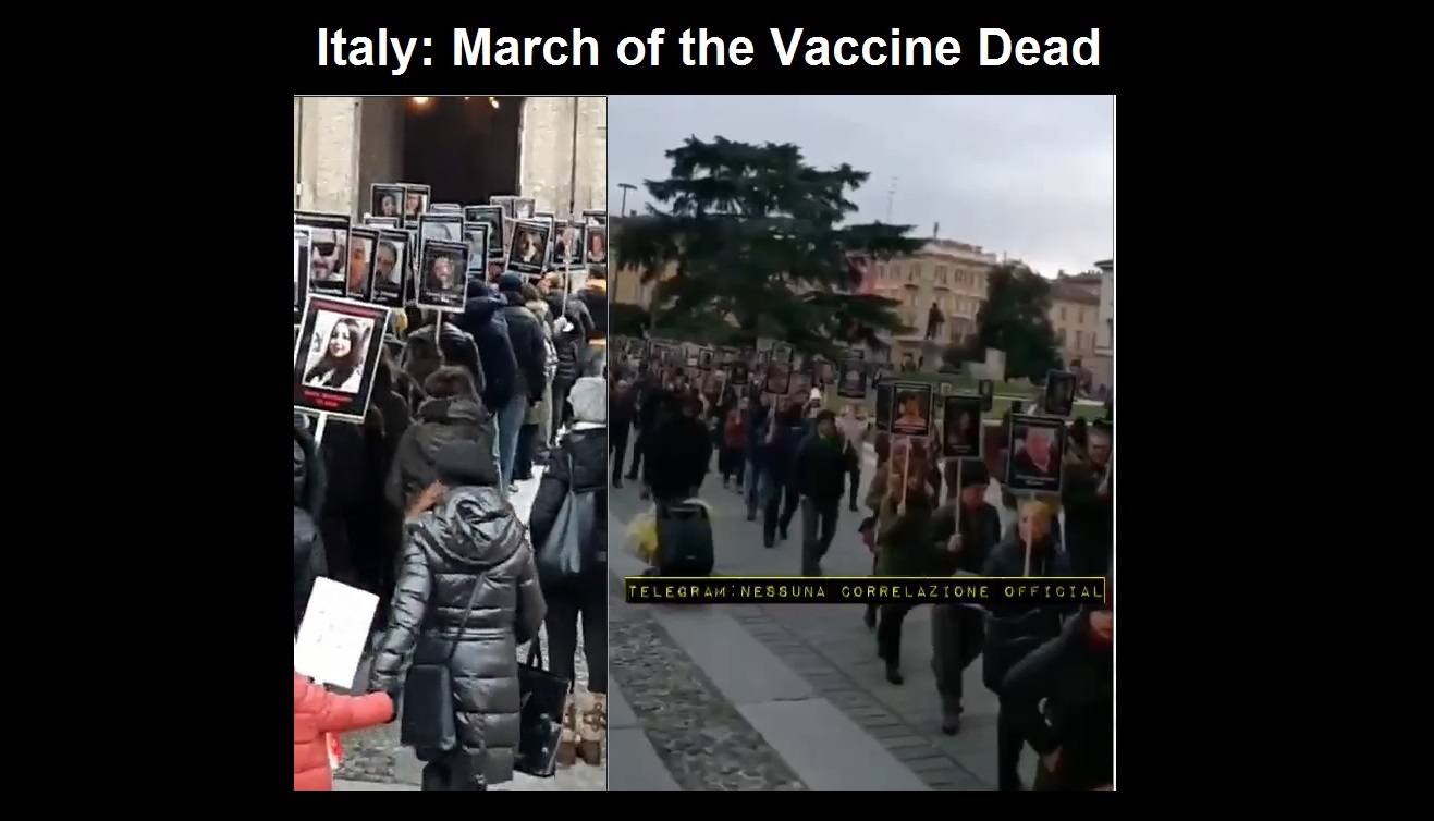 Italy March of the Vaccine Dead 2