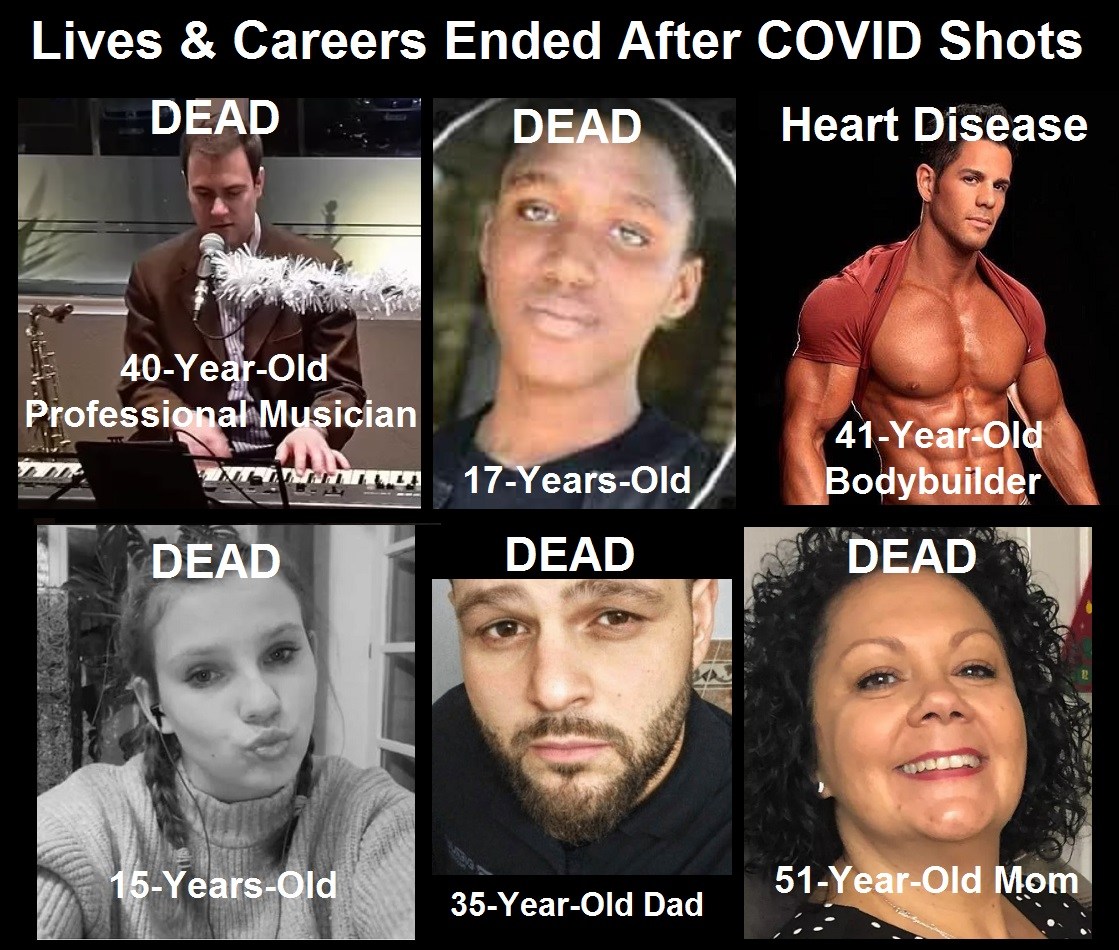 Lives Ended or Forever Changed by COVID Shots