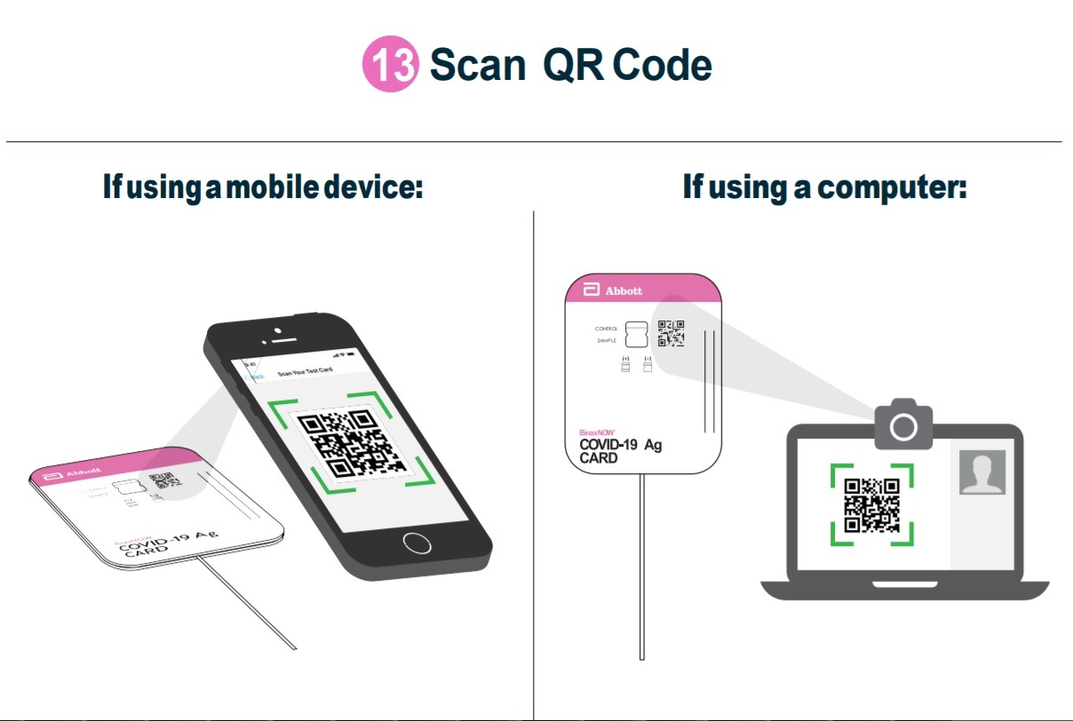 home test kit QR code