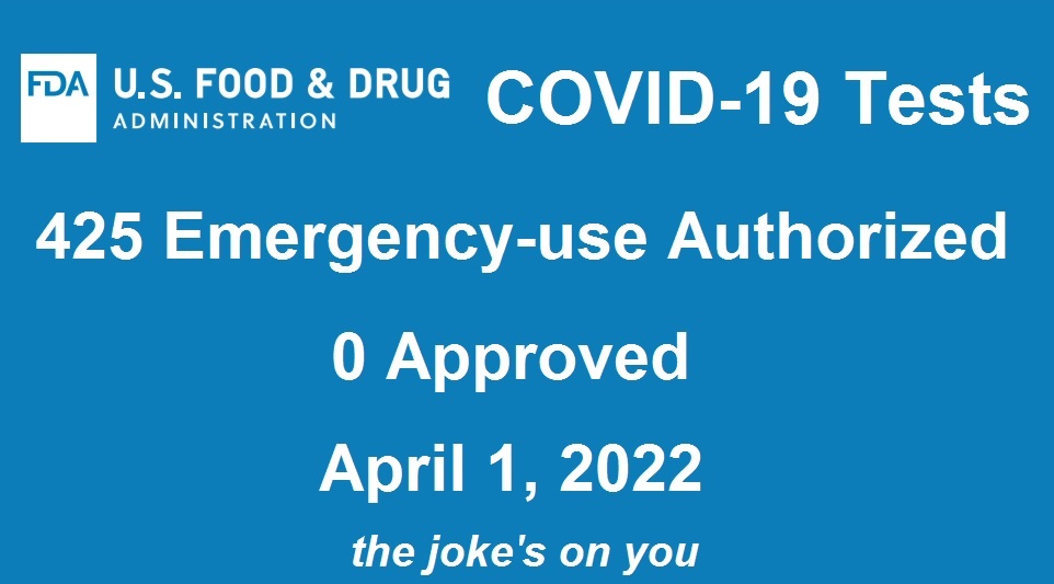 FDA 425 EUAs COVID tests