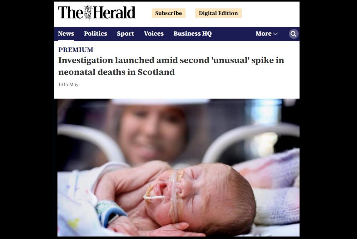 Scotland neonatal deaths