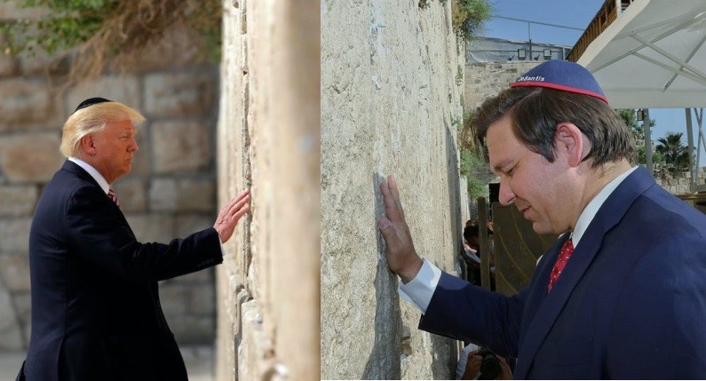 Trump Desantis Wailing Wall