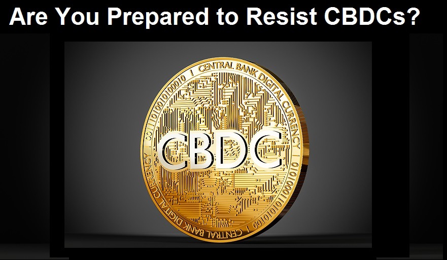 Cbdc Cryptocurrency, Electronic Central Bank Token, Golden Coin