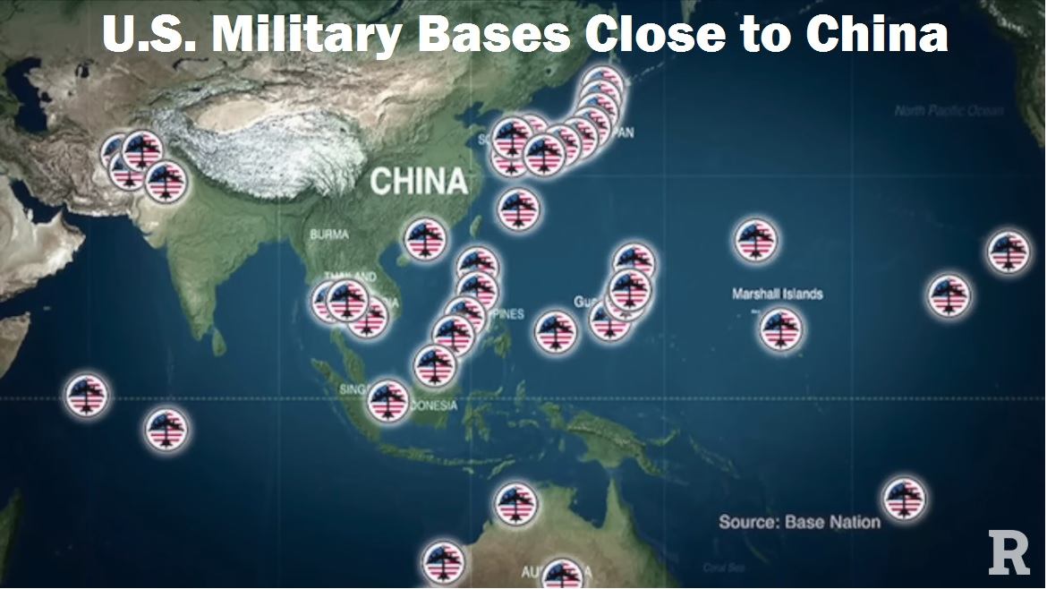 U.S. Military bases close to China