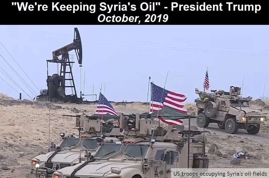 US troops occupying Syrian Oil Fields