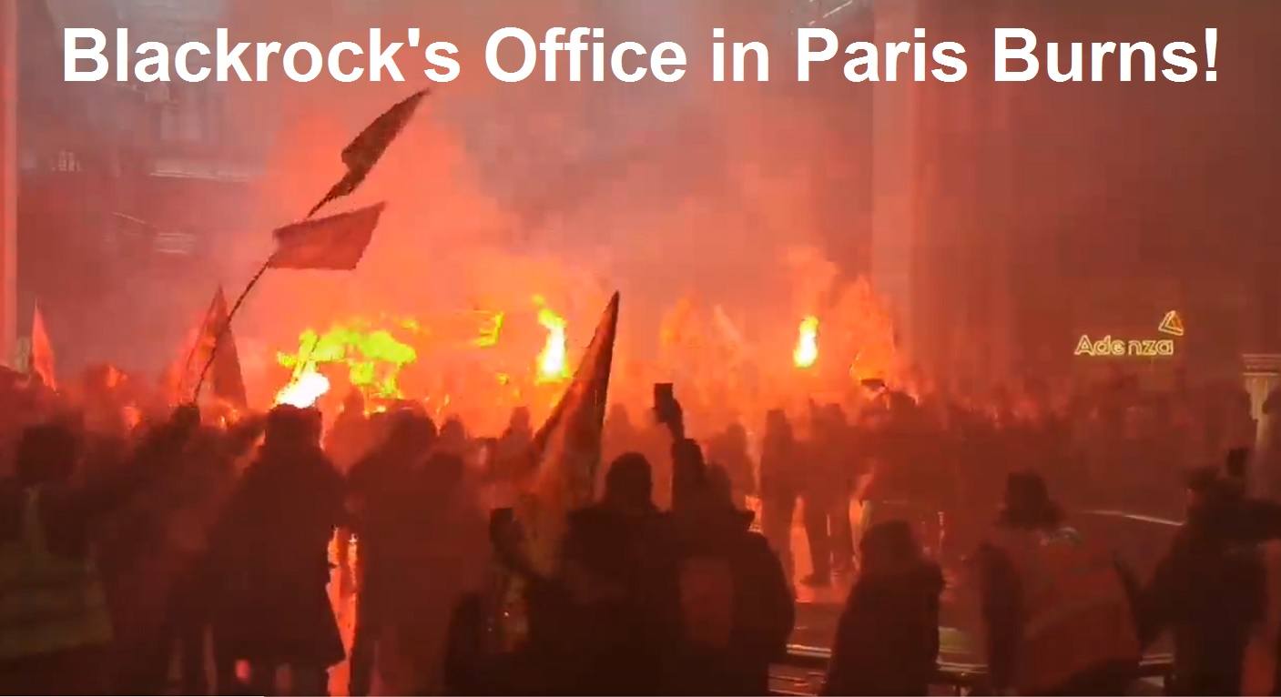 Blackrock office in Paris burns