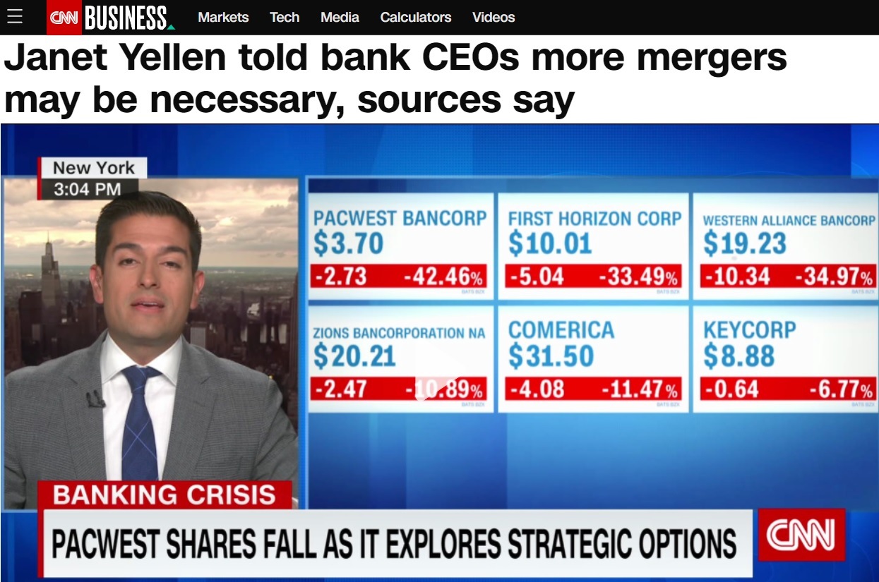 Yellen more bank mergers CNN