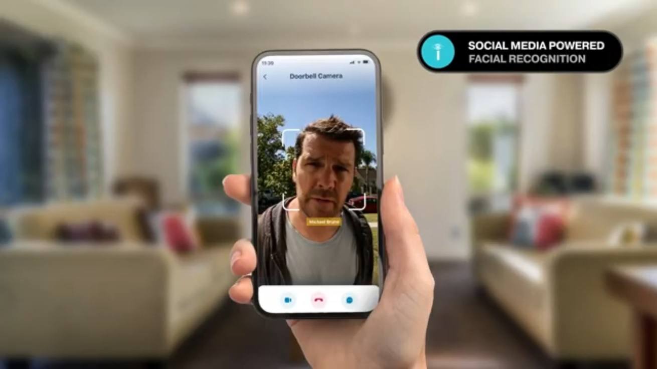 social media linked doorbell camera