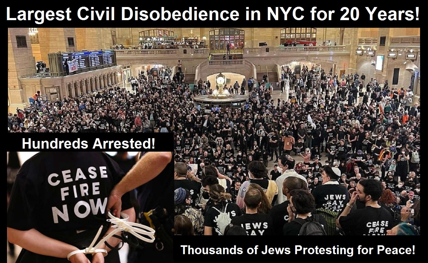 Jews for Peace NYC Grand Central Protest