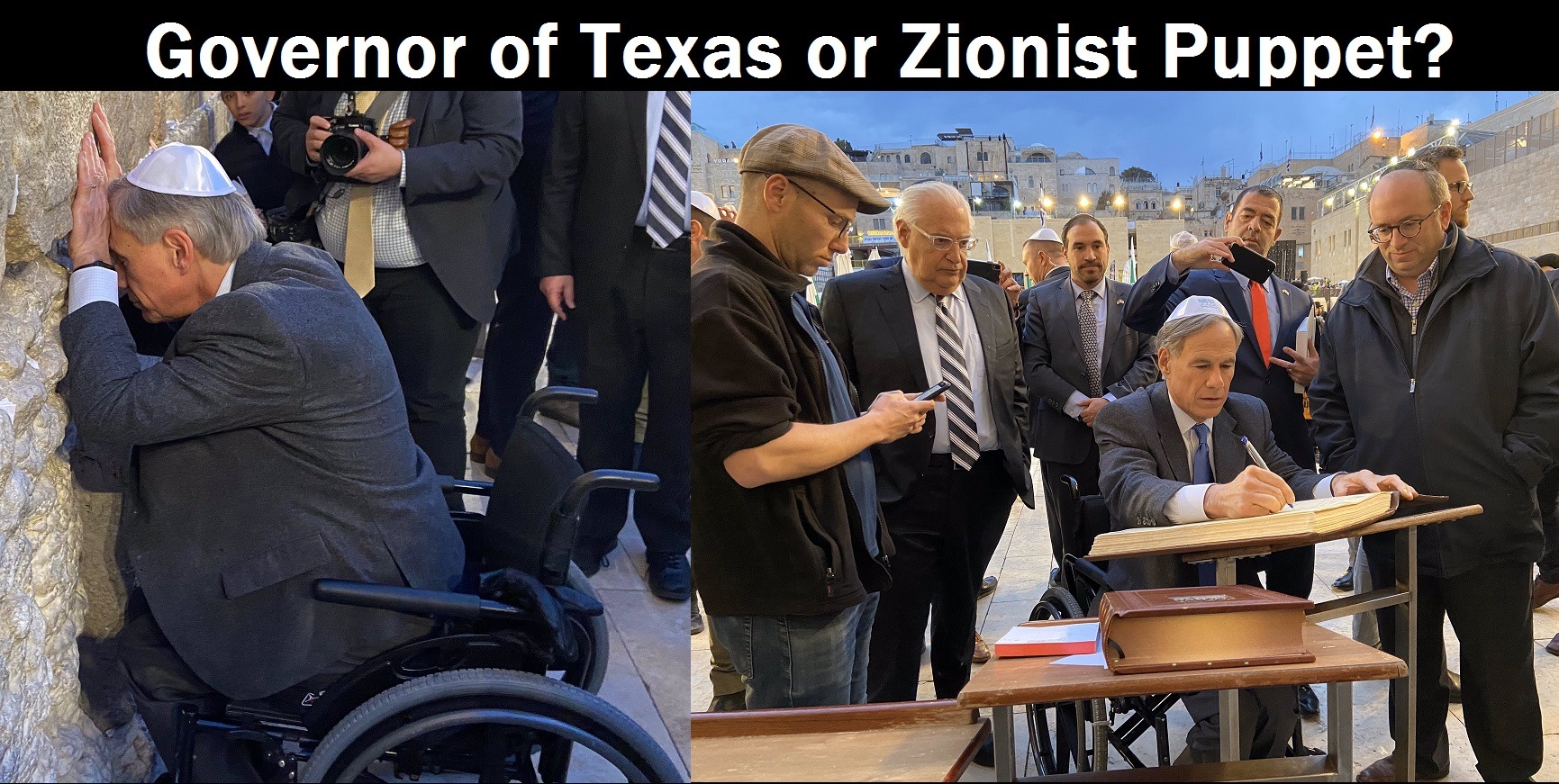 Governor of Texas or Zionist Puppet