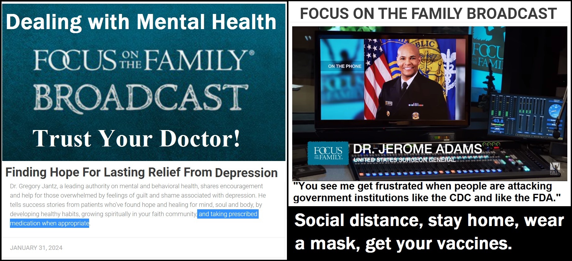 focus on family mental health trust doctors instead of Jesus 3