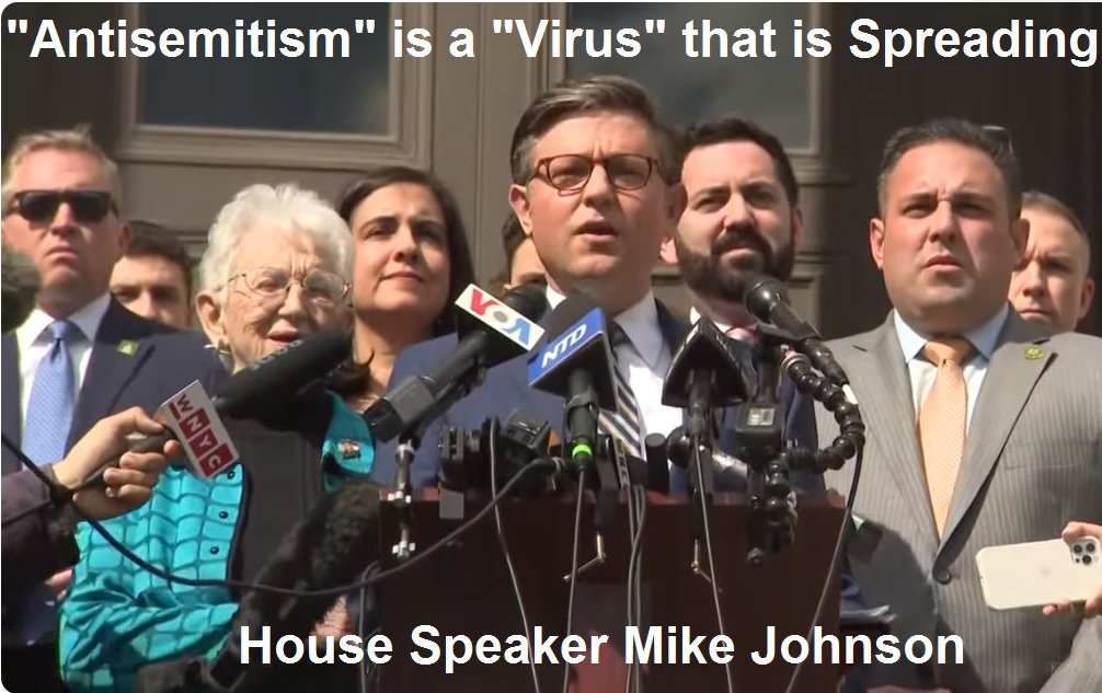 Mike Johnson antisemitism is a virus
