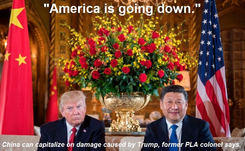 America is going down Trump Xi at Mar Lago