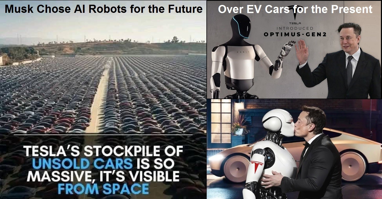 Elon Musk Chose AI Robots for the Future over EV Car sales for the Present