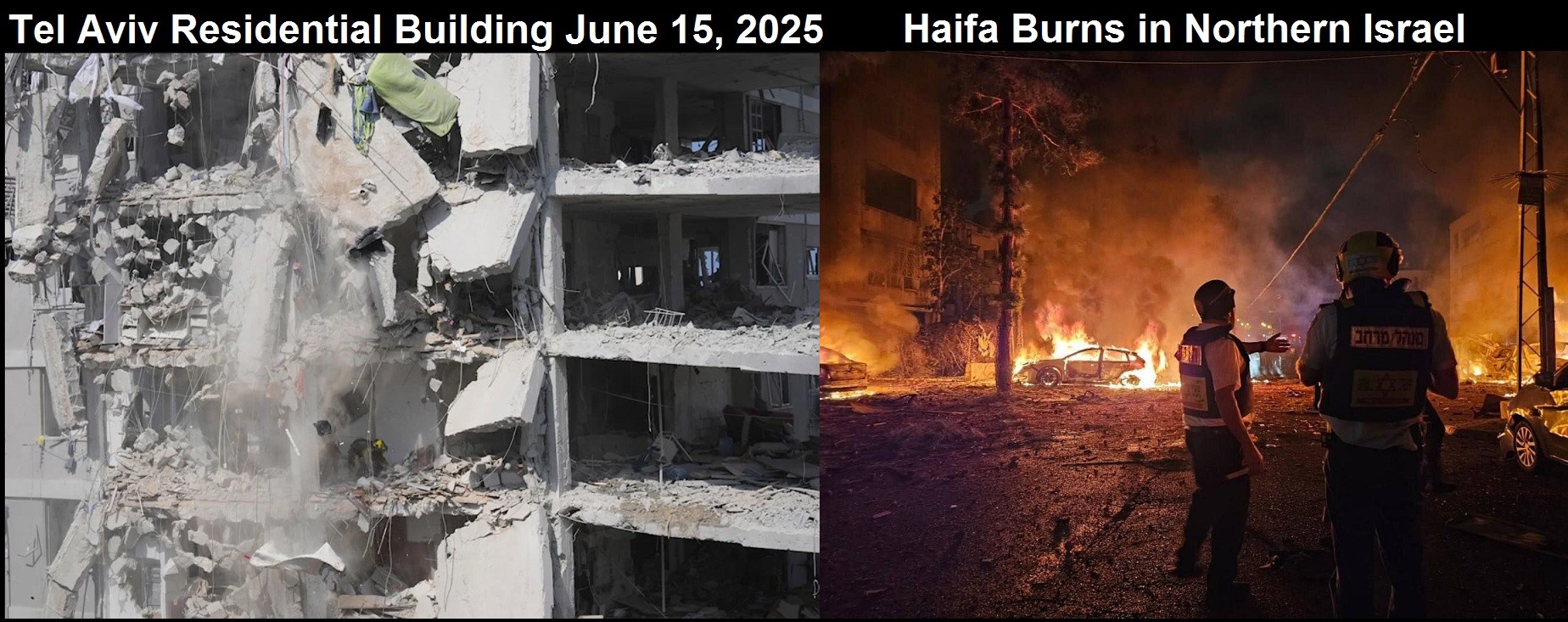 Censored images of Israel after Iranian Bombing