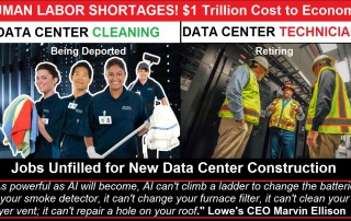 America Does Not Have the Labor to Run the New Data Centers – Potential Loss of $1 Trillion a Year due to Lack of Human Skilled Labor