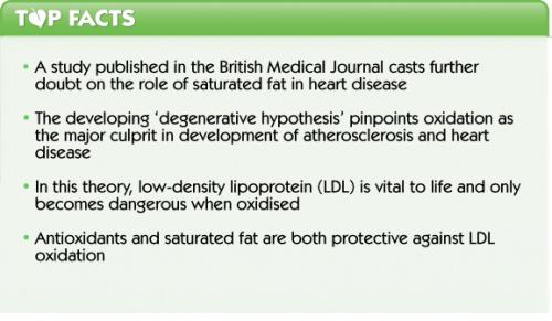 130213 Top Facts Saturated fats 0 Saturated fat is not the culprit in heart disease